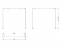 MILADESIGN Desk base Mobilar M6208 white