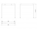MILADESIGN Desk base Mobilar M6207 white