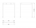 MILADESIGN Desk base Mobilar M6206 white