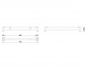 MILADESIGN Desk base low Mobilar M6308-K white