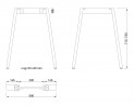 MILADESIGN Desk base Mobilar M6306–S white