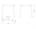 MILADESIGN Desk base Mobilar M6308E–SL white