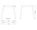 MILADESIGN Desk base Mobilar M6308E–S white