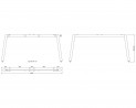 MILADESIGN Desk base Mobilar M5416T–S white