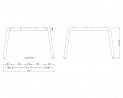 MILADESIGN Desk base Mobilar M5412T–S white