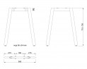 MILADESIGN Desk base Mobilar M5406T–S white