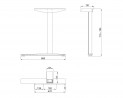 MILADESIGN Desk base outside Linear LN3601 white