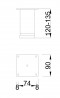 MILADESIGN furniture leg G5 ST606/12 white