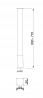 MILADESIGN Table leg G5 ST601 white