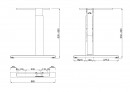 MILADESIGN Desk base with regulation outside G3 ST227R white