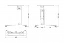 MILADESIGN Desk base with regulation outside G3 ST220R white