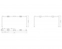 MILADESIGN Desk base Quark Q7616 white