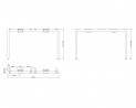 MILADESIGN Desk base Quark Q7612 white
