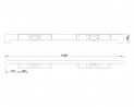 MILADESIGN Desk base low Quark Q7214-K white
