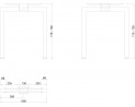 MILADESIGN Desk base Quantum Q7306 white