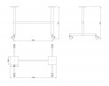 MILADESIGN Desk base mobile ST847M black