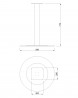 MILADESIGN Table leg central ST806 black