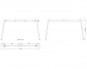 MILADESIGN Desk base Mobilar M6314–S black