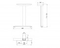 MILADESIGN Desk base outside Linear LN3603 black