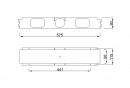 MILADESIGN Connecting crosspiece G7 ST957/14 black