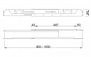 MILADESIGN Channel with regulation G7 ST951 (8-12) black