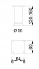 MILADESIGN furniture leg G5 ST507/12 black