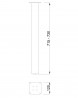 MILADESIGN Table leg G5 ST722 black