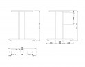 MILADESIGN Desk base G2 ST202E black