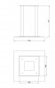 MILADESIGN Table leg central ST877 anthracite