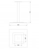 MILADESIGN Table leg central ST866 anthracite