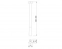 MILADESIGN Table leg G5 ST541M anthracite