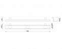 MILADESIGN Suspension cable channel Mobilar MK95 anthracite