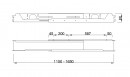 MILADESIGN Channel with regulation G7 ST952 (13-18) anthracite