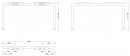 MILADESIGN Desk base Quantum Q7514 anthracite