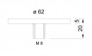 MILADESIGN adaptor for glass O62 K062