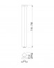 MILADESIGN Table leg G5 ST562 silver