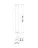 MILADESIGN Table leg G5 ST567 silver