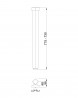 MILADESIGN Table leg G5 ST556 silver