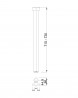 MILADESIGN Table leg G5 ST542 silver