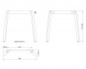 MILADESIGN Desk base Mobilar M6308–SL silver