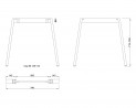 MILADESIGN Desk base Mobilar M6308–S silver