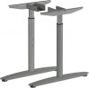 MILADESIGN Desk base with regulation central Linear LN3102R silver