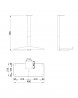 MILADESIGN Holder PC with regulation G9 ST103R silver