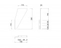 MILADESIGN fastenern of the screen G8 ST313/1 silver