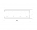 MILADESIGN Table cover sheet G8 ST394 silver