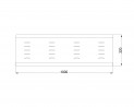 MILADESIGN Table cover sheet G8 ST374 silver