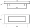 TULIP handle Pesara 128 satin chrome + screws