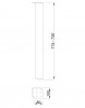 MILADESIGN Table leg G5 ST712 silver