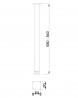 MILADESIGN Table leg G5 ST504 silver