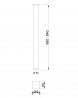 MILADESIGN Table leg G5 ST507 silver